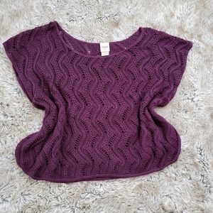 Mossimo Supply Co Purple Knit Shawl Size Small